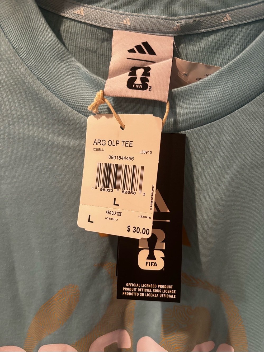 NWT Adidas FIFA WORLD CUP 26™ ARGENTINA T-SHIRT Size Large - Picture 7 of 10